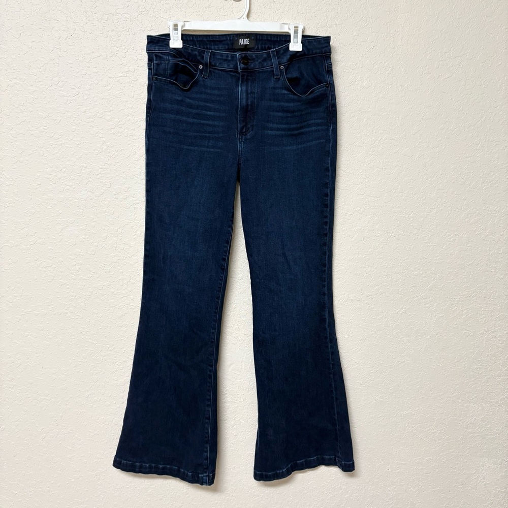 PAIGE Dark Indigo Genevieve Flare Jeans